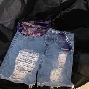 Cotton On distressed boyfriend shorts